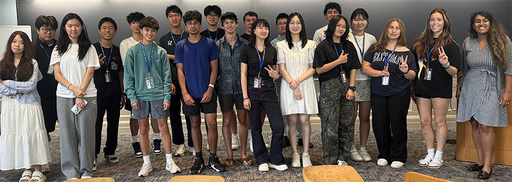 Rosie Dutt's class, Rosie on the far right.